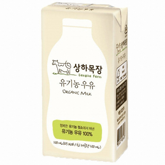 매일유업 상하목장 유기농 멸균 우유 200ml (1개)_이미지