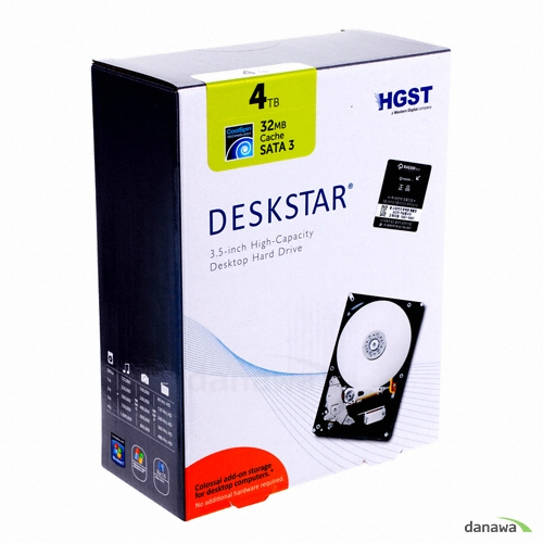 HGST Deskstar 패키지 32M (HMS5C4040ALE640, 4TB)_이미지