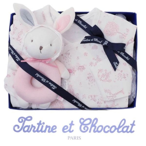 임신/출산/백일/조카 이솝배냇가운 + 라이딸랑이 2종세트..35658242