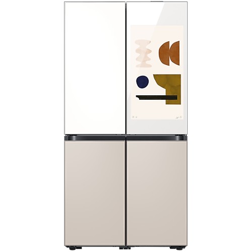 삼성전자 비스포크 패밀리허브 새틴 RF85DB95A2 (화이트+베이지)_이미지