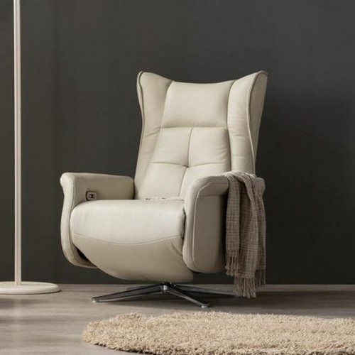 시트앤모어 마크롱 2모터 천연가죽 리클라이너 1인용