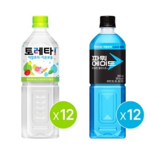 코카콜라음료 토레타 900ml x 12개 + 파워에이드 마운틴 블라스트 900ml x 12개_이미지