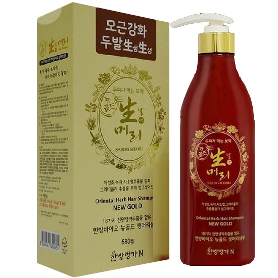 한방명가N 한방명가 한방바이오 뉴골드 생머리 샴푸 580ml (1개)