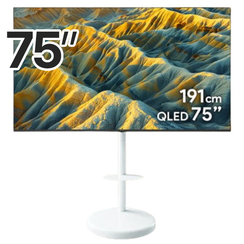 더함 우버 AMG 스마트 75 QLED 120HZ 돌비 AI 구글5.0 이동형 패키지