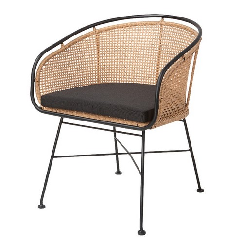 M970 라탄 라운드 등받이 체어