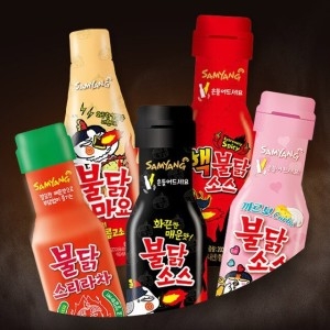 2세트 구성 매운 불닭 소스 6종 마요 까르보 핵불 치폴레마요 스리라차 볶음면 소스