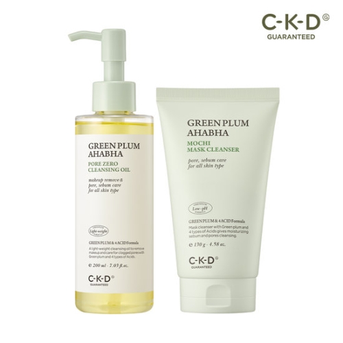 CKD 청매실 AHA BHA 요철제로 클렌징 오일 200ml + 팩솝 130g_이미지