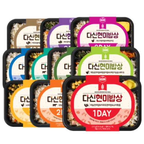 퍼니엠 다신샵 다신현미밥상 10종 세트 (30팩)