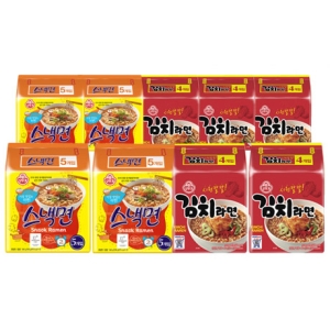 오뚜기 스낵면 108g x 20봉 + 김치라면 120g x 20봉_이미지