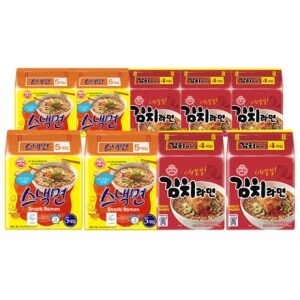 오뚜기 <b>스낵면</b> 108g x 20봉 + 김치라면 120g x 20봉