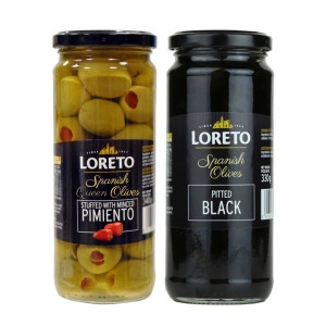 로레토 올리브피티드 블랙 블랙올리브 330G