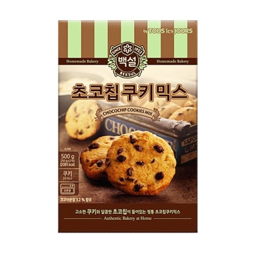 CJ제일제당 백설 초코칩 쿠키믹스 290g이미지입니다. 누르면 해당 게시물로 새창이동합니다.