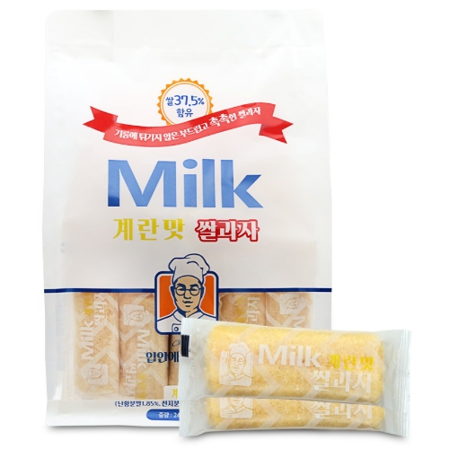 위아더월드 밀크 클래식 쌀과자 계란맛 240g (3개)