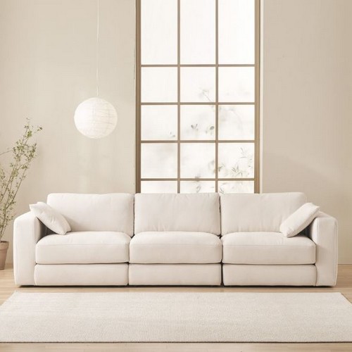 무에나 모듈형 기능성 패브릭 소파 4인용