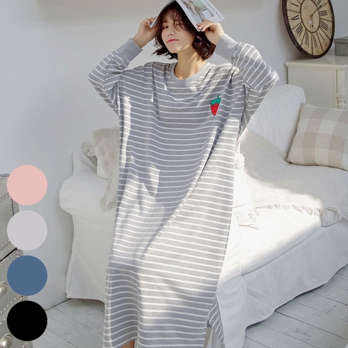 빅사이즈줄지원피스 R203L409 후르츠스트라이프원피스 JA