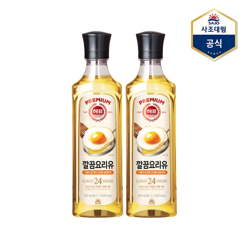  해표 깔끔요리유 500ml [2개]