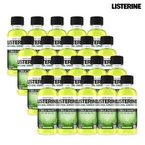리스테린 내추럴 그린티 마일드 100ml (20개)_이미지