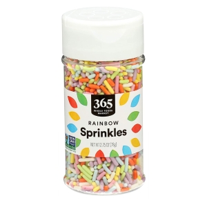 [불명] 365 홀푸드 스프링클 78g 4팩 365 by Whole Foods Market, Sprinkles , 2.75 Ounce