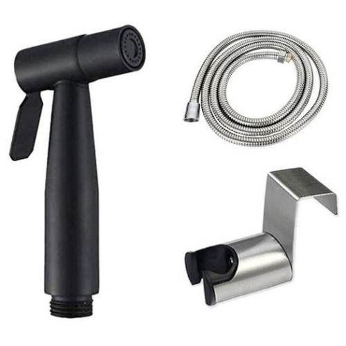 스텐 청소건 블랙 + 황동 샤워호스 1.5m + 스텐변기행거