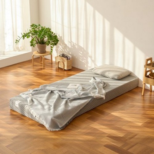 스너그홈 천연라텍스 미디엄 토퍼 매트리스 S (10cm)_이미지