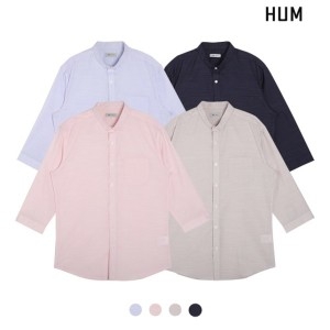 HUM 남 7부 PC 슬림 셔츠 FHOMCSS141P 핑크 095