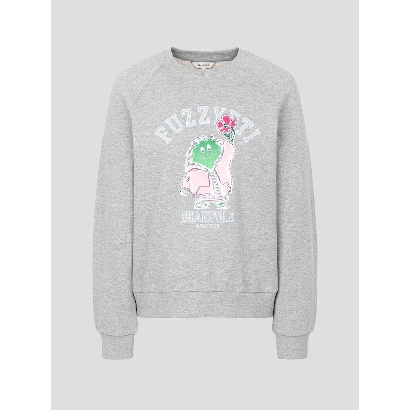 빈폴레이디스 푸즈예티 그래픽 스웨트 셔츠 그레이 1074281_이미지