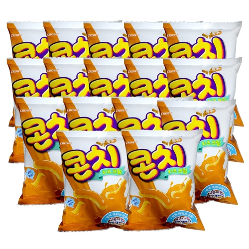 크라운제과 콘치 크림치즈 66g (16개)
