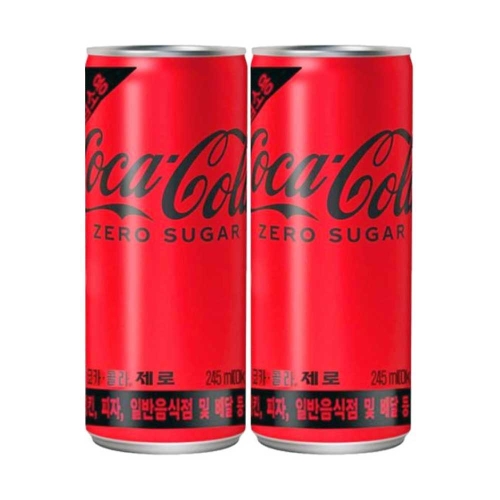 코카콜라음료 코카콜라 제로 245ml (업소용)이미지입니다. 누르면 해당 게시물로 새창이동합니다.
