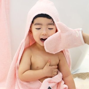 테리파머 무형광 메이슨 목욕장갑 2장 수건세트 수건 타올 타월_이미지