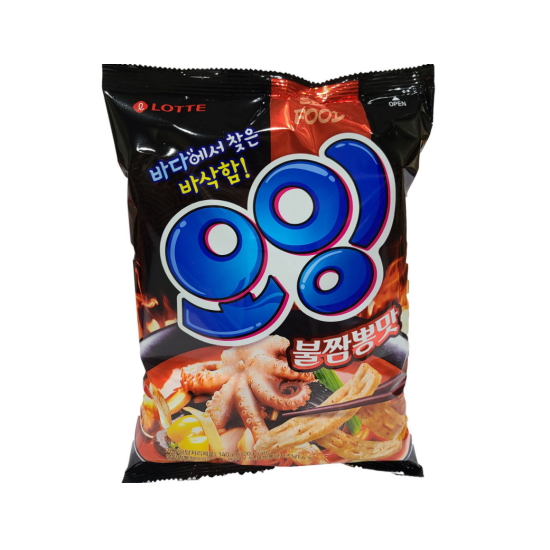 롯데웰푸드 오잉 불짬뽕맛 140g (10개)