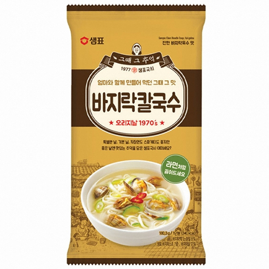 샘표식품 바지락 칼국수 100.3g (4개)