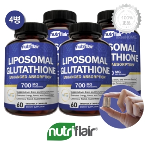 뉴트리플레어 리포좀 글루타치온 세트리아 700mg 60캡슐 (4개)_이미지