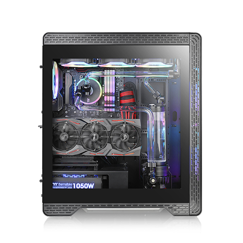 써멀테이크 S500 강화유리 (블랙)_이미지