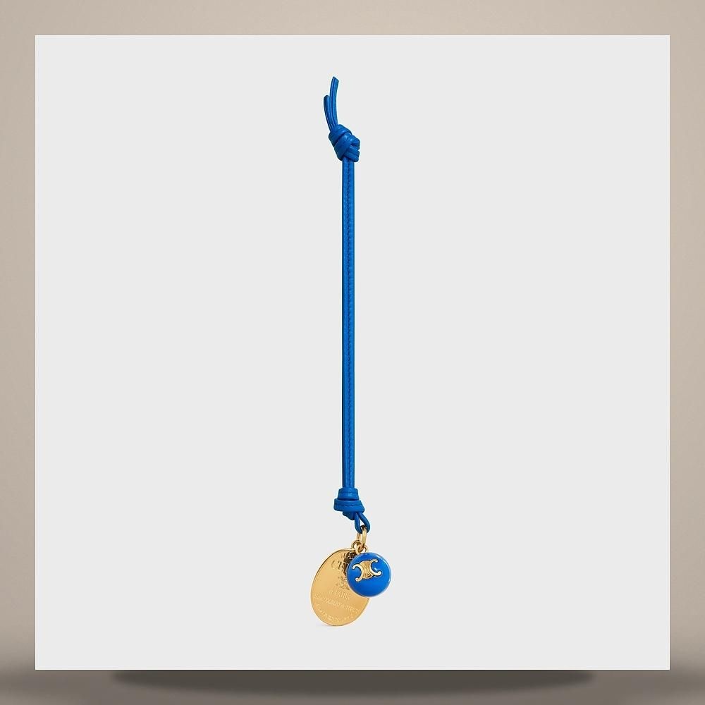셀린느 메종 메달리온 참 부드러운 램스킨 메탈 울트라 블루 B10973O7307QH