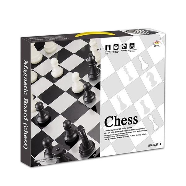 케이맘 체스 자석 휴대용 접이식 체스 세트 39x39cm 보드게임 W146_이미지