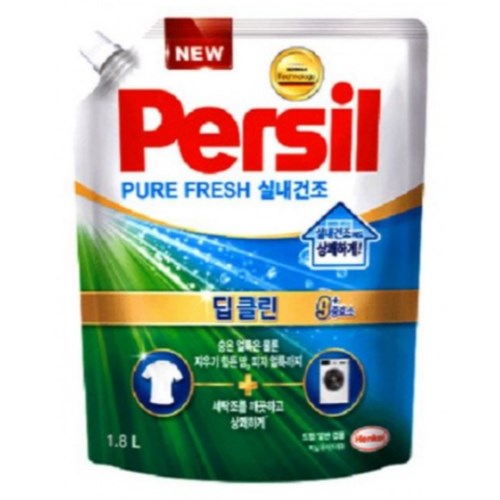 헨켈홈케어 퍼실 딥클린 실내건조 일반용 리필 1.8L (3개)