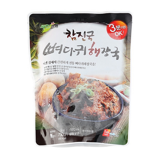 세연식품 참진국 뼈다귀해장국 750g (1개)