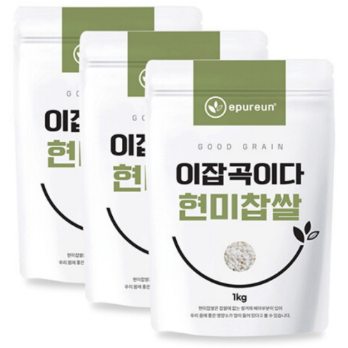 이잡곡이다 현미찹쌀 1kg (3개)_이미지