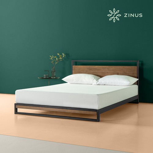 지누스 아이언라인 하이브리드 침대 K (매트별도)