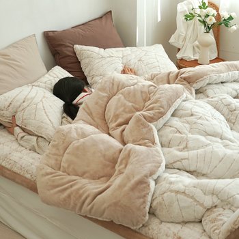 프리미엄 10mm 라셀 극세사 이불