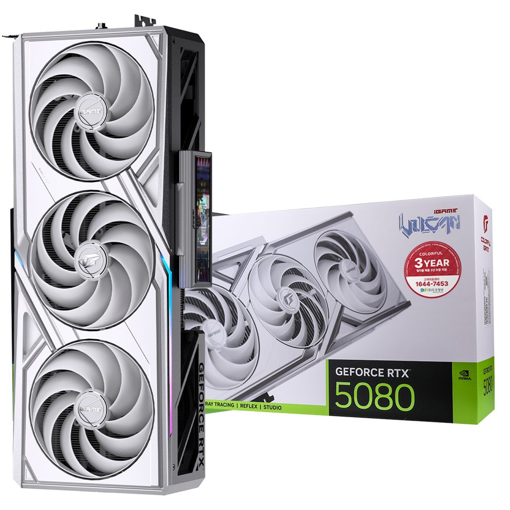 COLORFUL iGame 지포스 RTX 5080 VULCAN OC White D7 16GB 도우정보_이미지