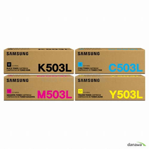삼성전자 벌크 CLT-K503L, CLT-C503L, CLT-M503L, CLT-Y503L 4색 세트 (유통기간경과)_이미지