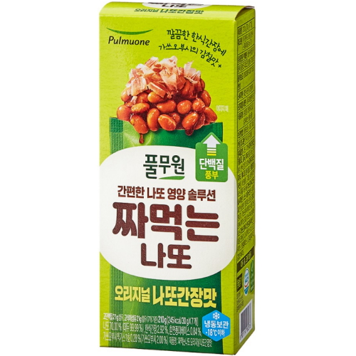 풀무원 짜먹는나또 오리지널 나또간장맛 210g (30g x 7개) (1개)_이미지