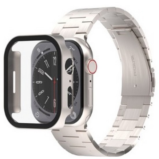 아이메이드잇 애플워치 로이스 메탈 스트랩+풀커버 보호 일체형 케이스_이미지