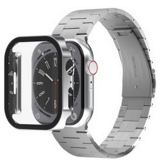 아이메이드잇 애플워치 로이스 메탈 스트랩+풀커버 보호 일체형 케이스_이미지