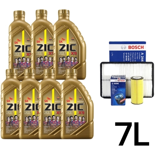 SK엔무브 지크 X9 LS 5W30 7L + 보쉬필터 그랜저IG 3.0 가솔린_이미지