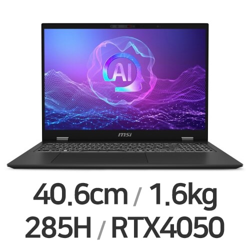 MSI ������Ƽ�� ���� 16 AI B2HVEG-U9 UHD+ OLED WIN11