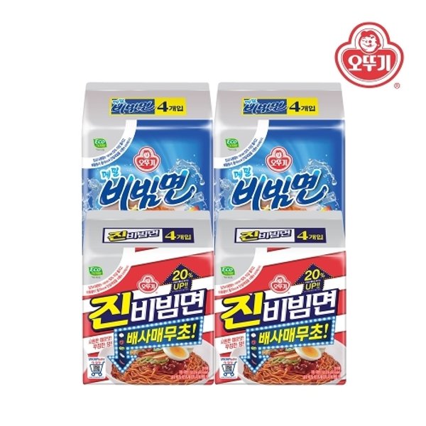 오뚜기 메밀비빔면 135g 8개 + 진비빔면 156g 8개_이미지