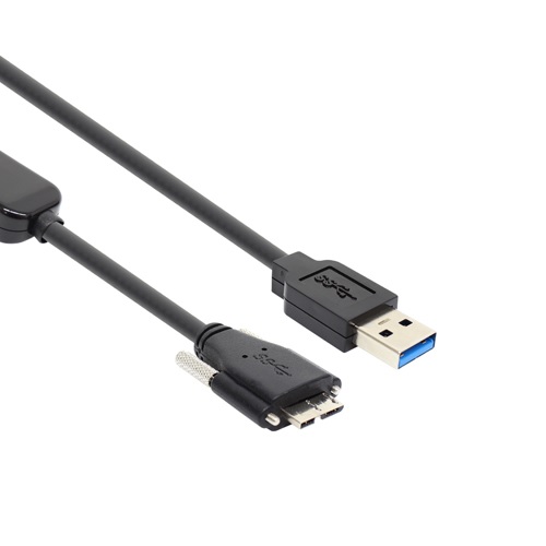 강원전자 NETmate USB 3.0 AM-MicroB(Lock) 리피터 케이블 CBL-D302MBS [10m]