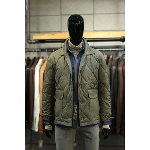 빠니깔레 경량오리털 카키베이지퀼팅 다운자켓 m-icjp71be_이미지